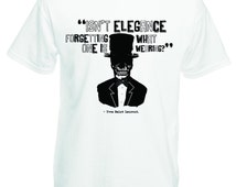 Yves Saint Laurent tshirt, YSL quote t shirt, Inspirational text funny skull tee shirt. Black and white humor tees for men or women empower