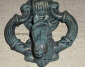 Old Cast Iron Horse Head Door Knocker French County - architectural salvage