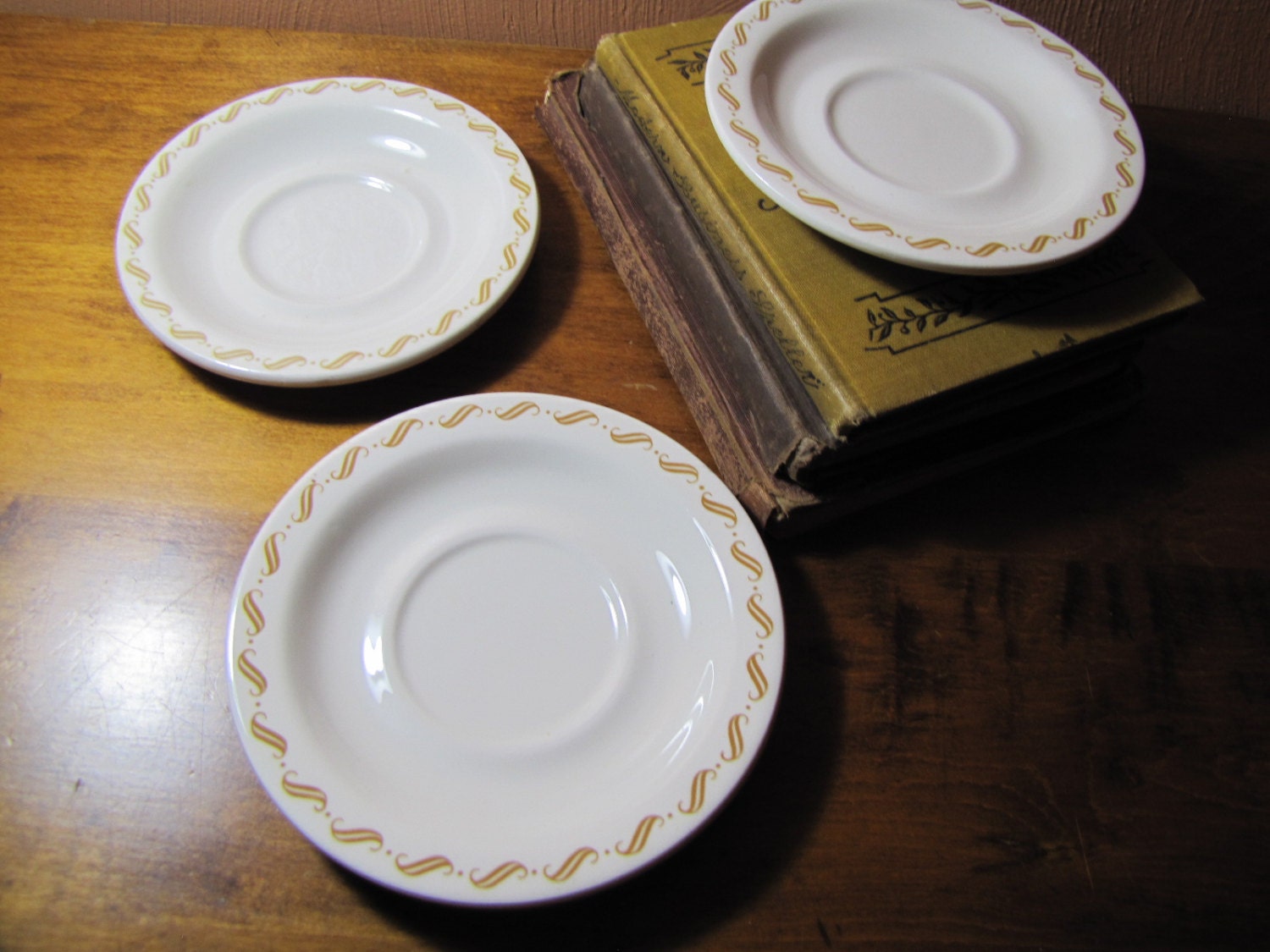 Vintage Buffalo China Saucers 3