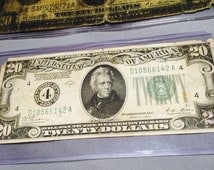 Popular items for twenty dollar bill on Etsy