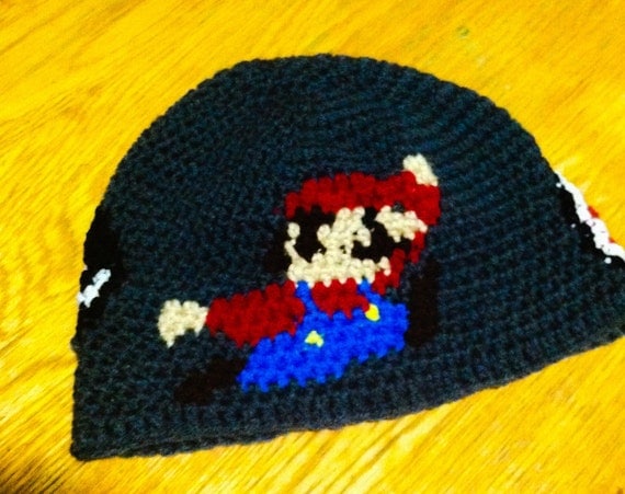 Mario inspired Beanie featuring three characters by AstuteCutes