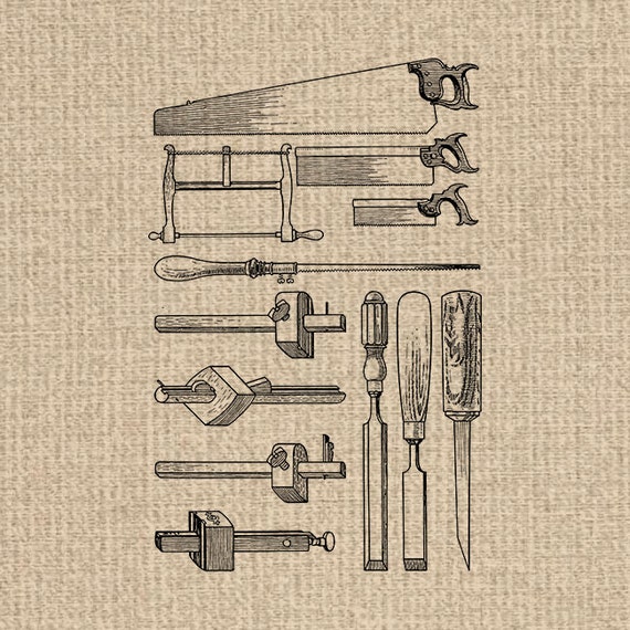 Printable Antique Tools Image Woodworking Clipart Images Illustration Digital Sheet Download Iron On Transfer 300dpi Printable Antique Tools Image Woodworking Clipart Images Illustration Digital Sheet Download Iron On Transfer 300dpi