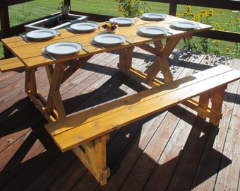 EZ-Access Cedar Picnic Table **Free Shipping US48**