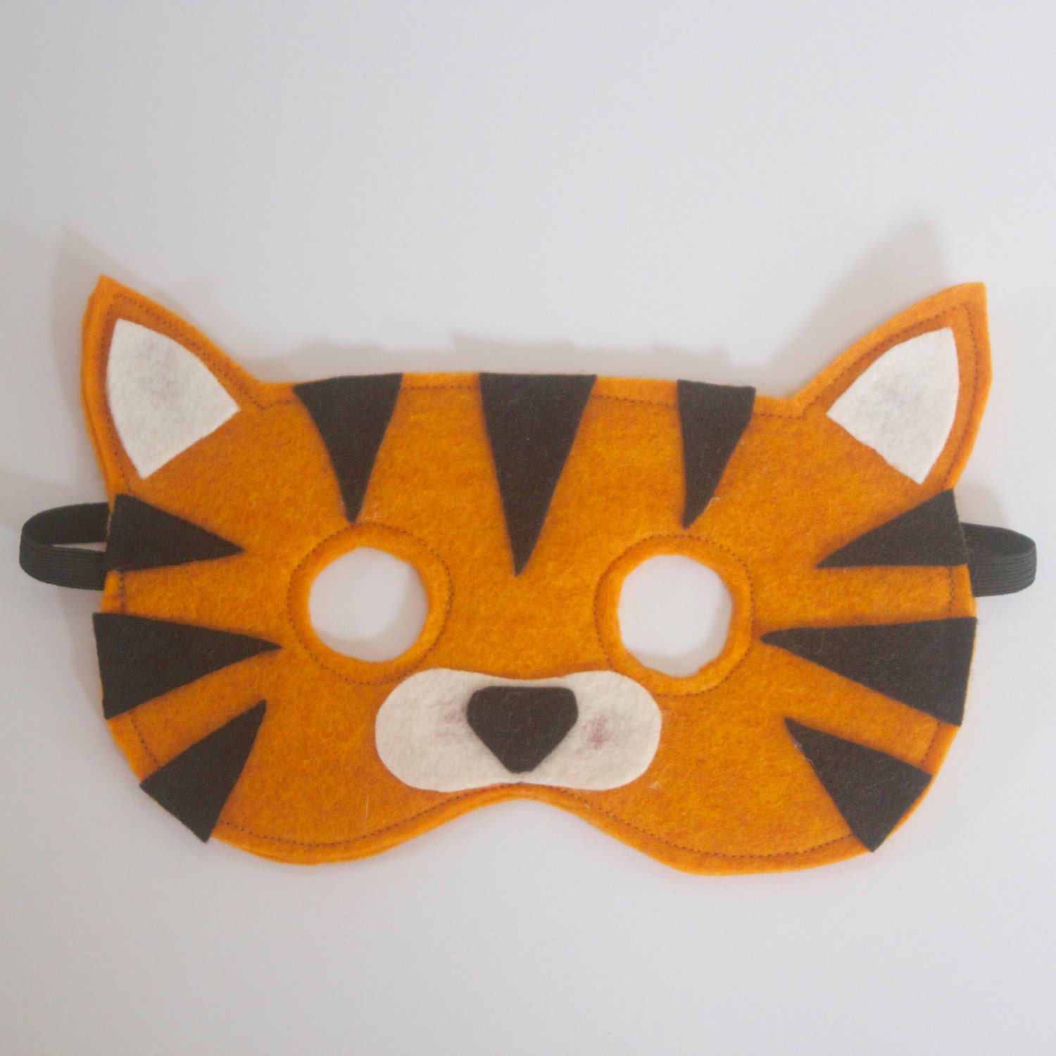 Felt Animal Mask Tiger by Stitchandwillow on Etsy