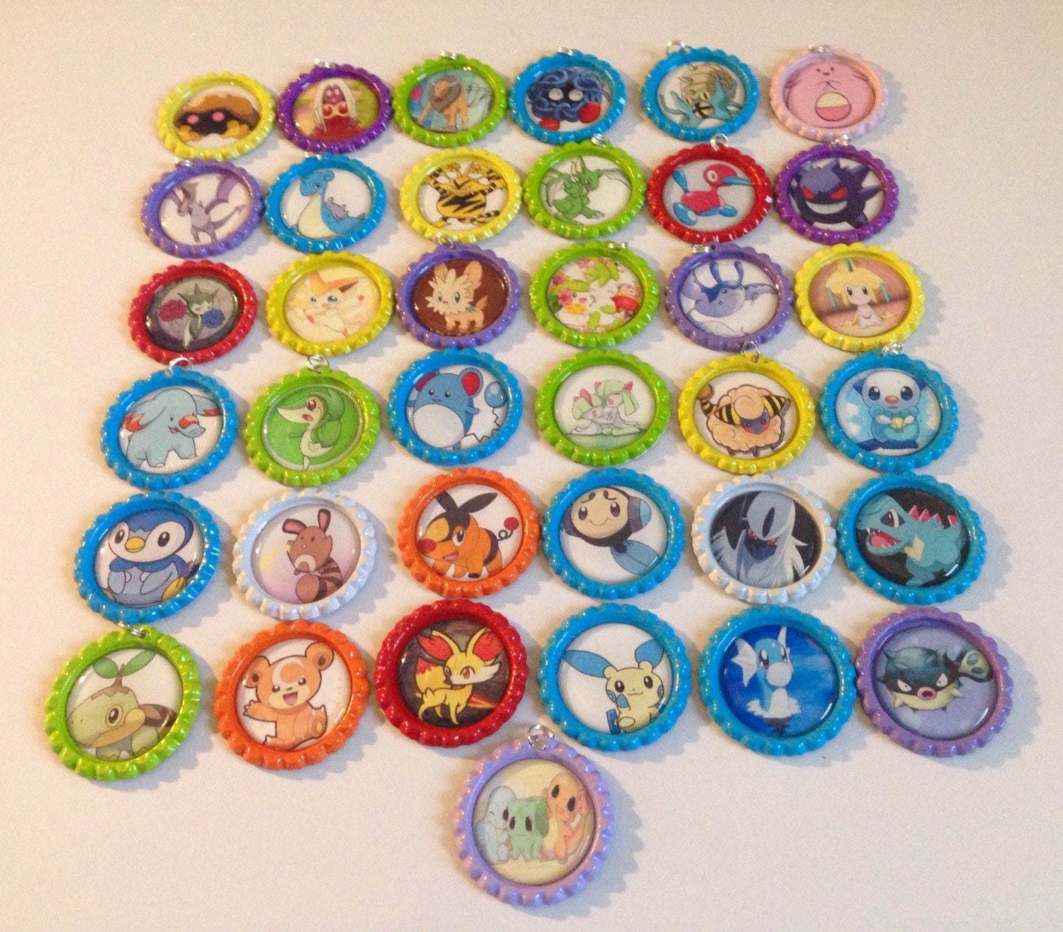 Pokemon bottle caps Lot of 15. 1inch. This is the 1st