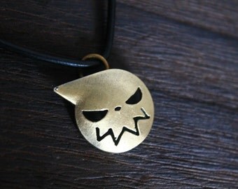 the antique bronze Soul Eater Pendant necklace steampunk jewelry Christmas jewelry C77N-b