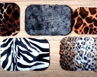 SpecialFilters Wild-Mouse - Mousepad Tapis-de-souris-Cuir-genuine-et-Fausse-fourrure