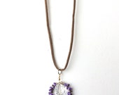 Lavender Wreath Necklace