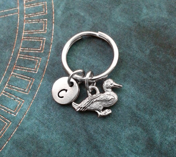 Duck Keychain SMALL Duck Keyring Personalized Keychain