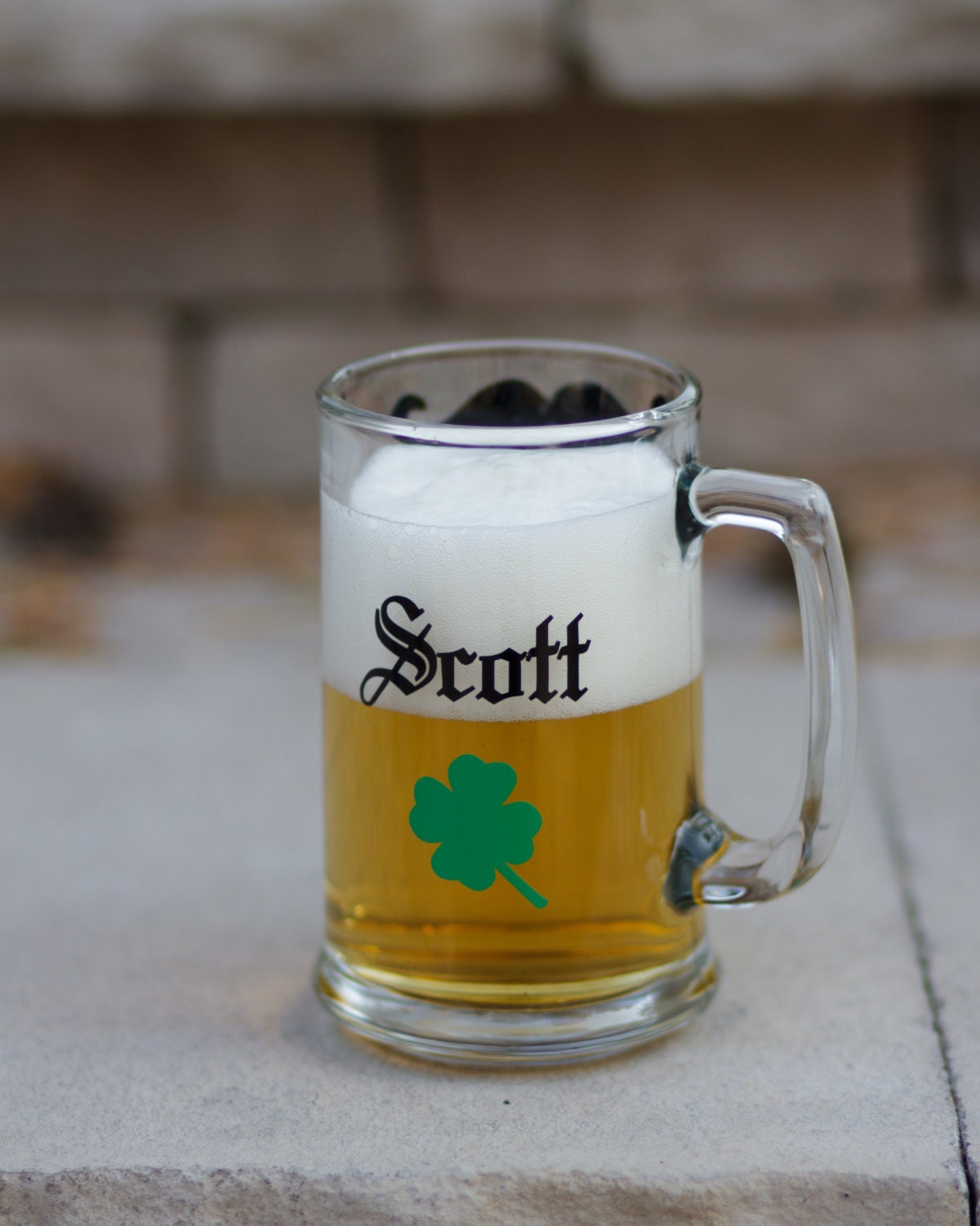 Irish mustache mug. Personalized custom beer mug with name
Irish Beer Mug