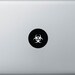 Biohazard - Mac Apple Logo Cover Laptop Vinyl Decal Sticker Macbook Unique Shape Zombie Radioactive Nuclear