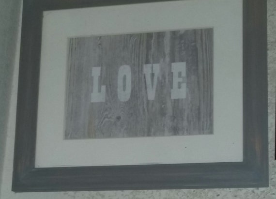 Items Similar To Framed LOVE On Etsy