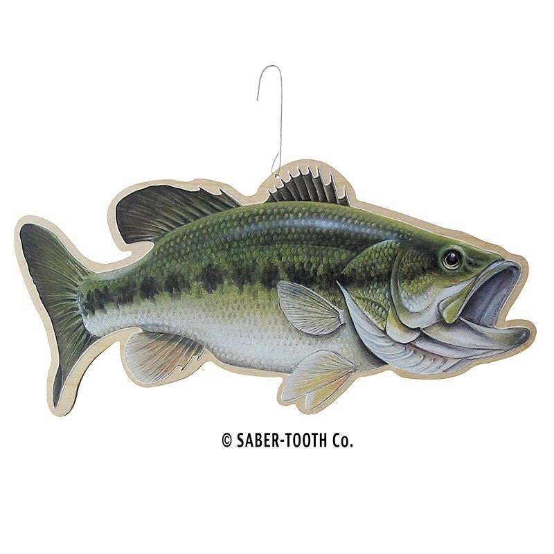 Largemouth Bass Fish Laser Cut Wood Ornament