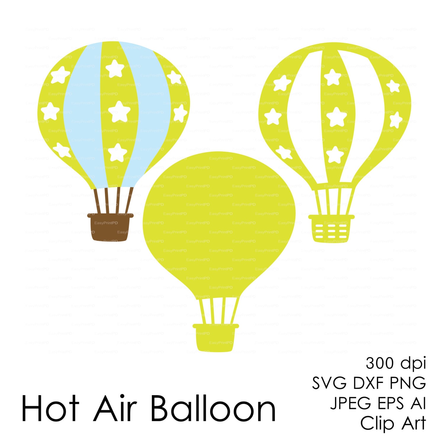 Download Hot Air Balloon Aerostat 300 dpi svg dxf jpg ai eps png