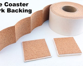25 Cork Backing With Adhesive For Tile Coasters - 25 pieces - SPECIAL SALE