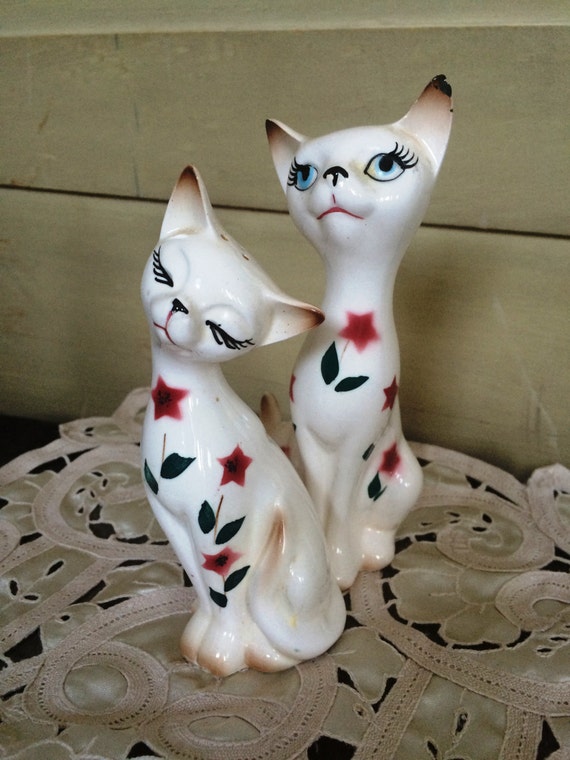 Vintage Cat Salt and Pepper Shakers Salt and Pepper Shakers