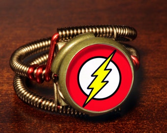 Steampunk Jewelry - Ring - The Flash
