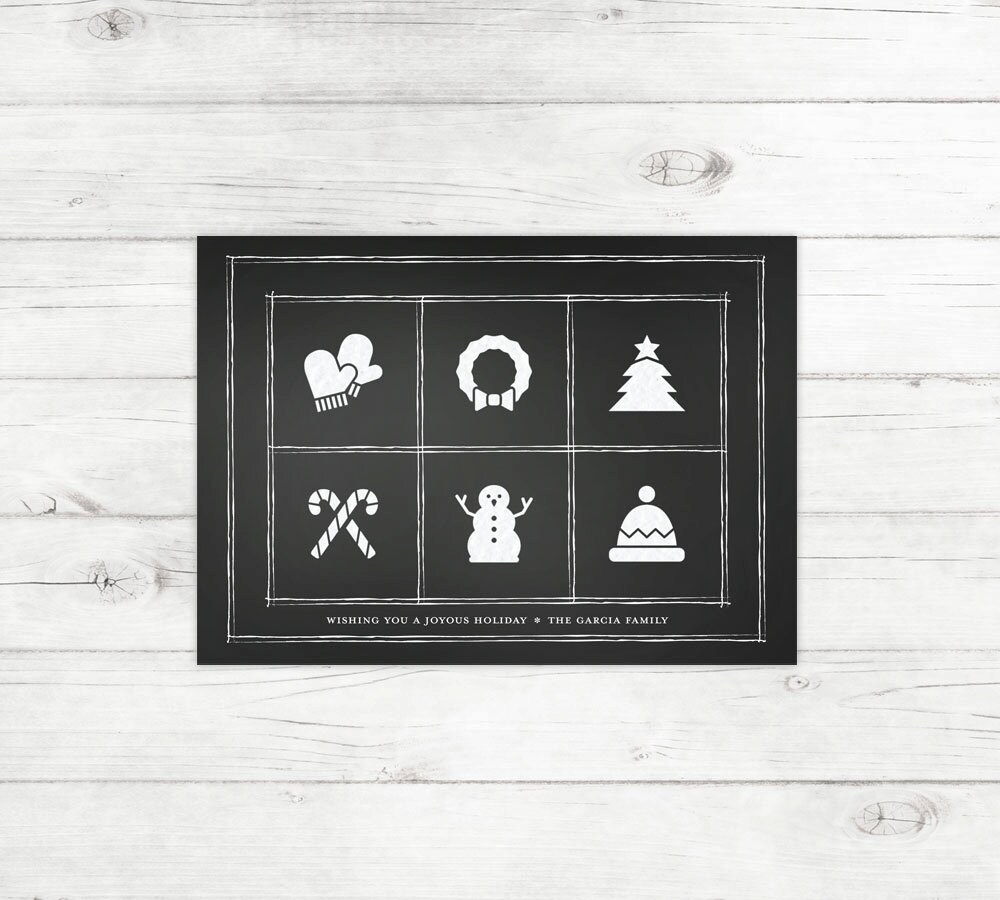 Chalkboard Cheer Holiday Card