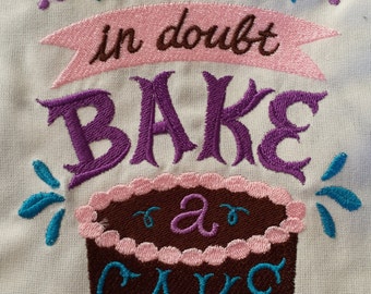Mother's Day Gift - Apron - When In Doubt, Bake a Cake!