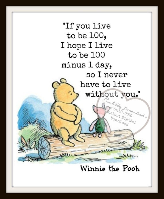 Winnie the Pooh QuotePrintable Winnie the by PrintableDownloads2