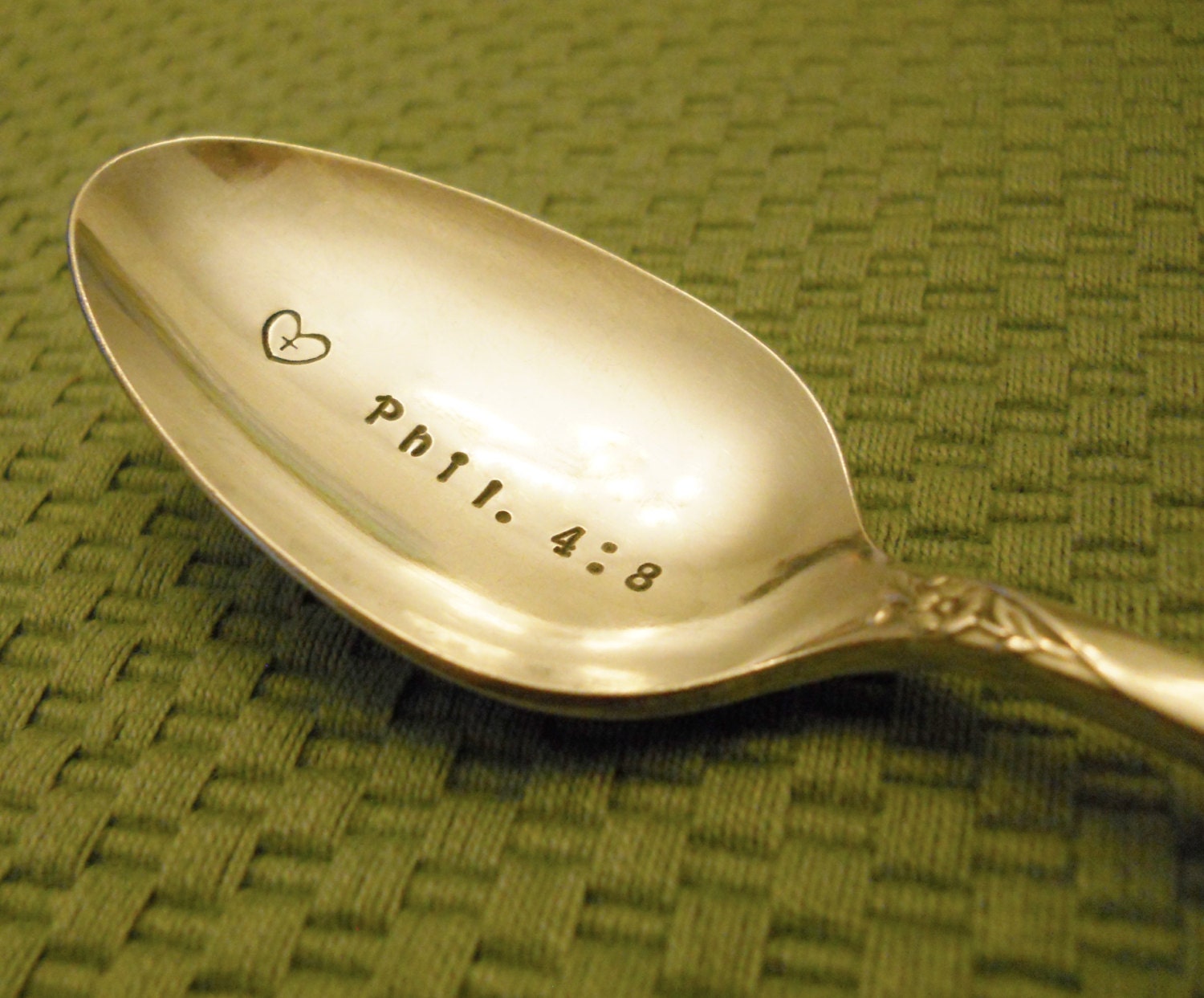 Stamped Spoon CUSTOM Personalize Bible Verse Spoon Pastor