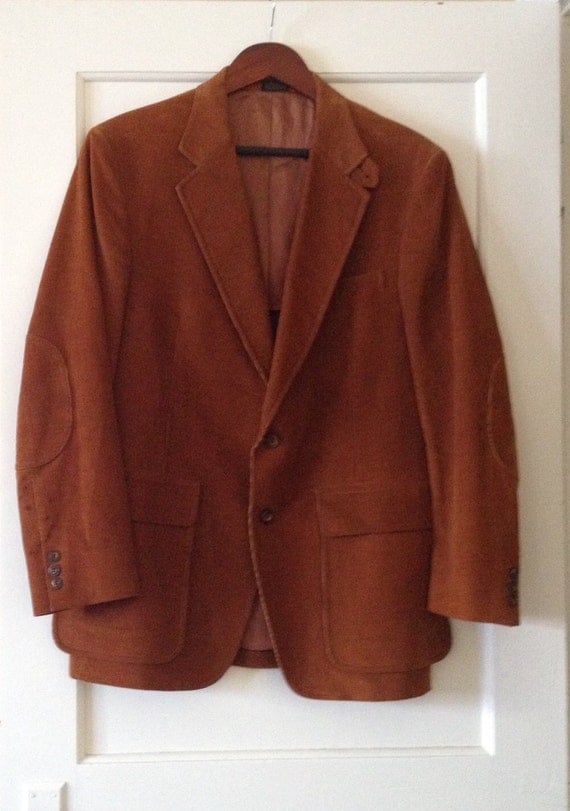 70s Corduroy Jacket / 1970s Men's Brown Blazer by ProseAndPalaver