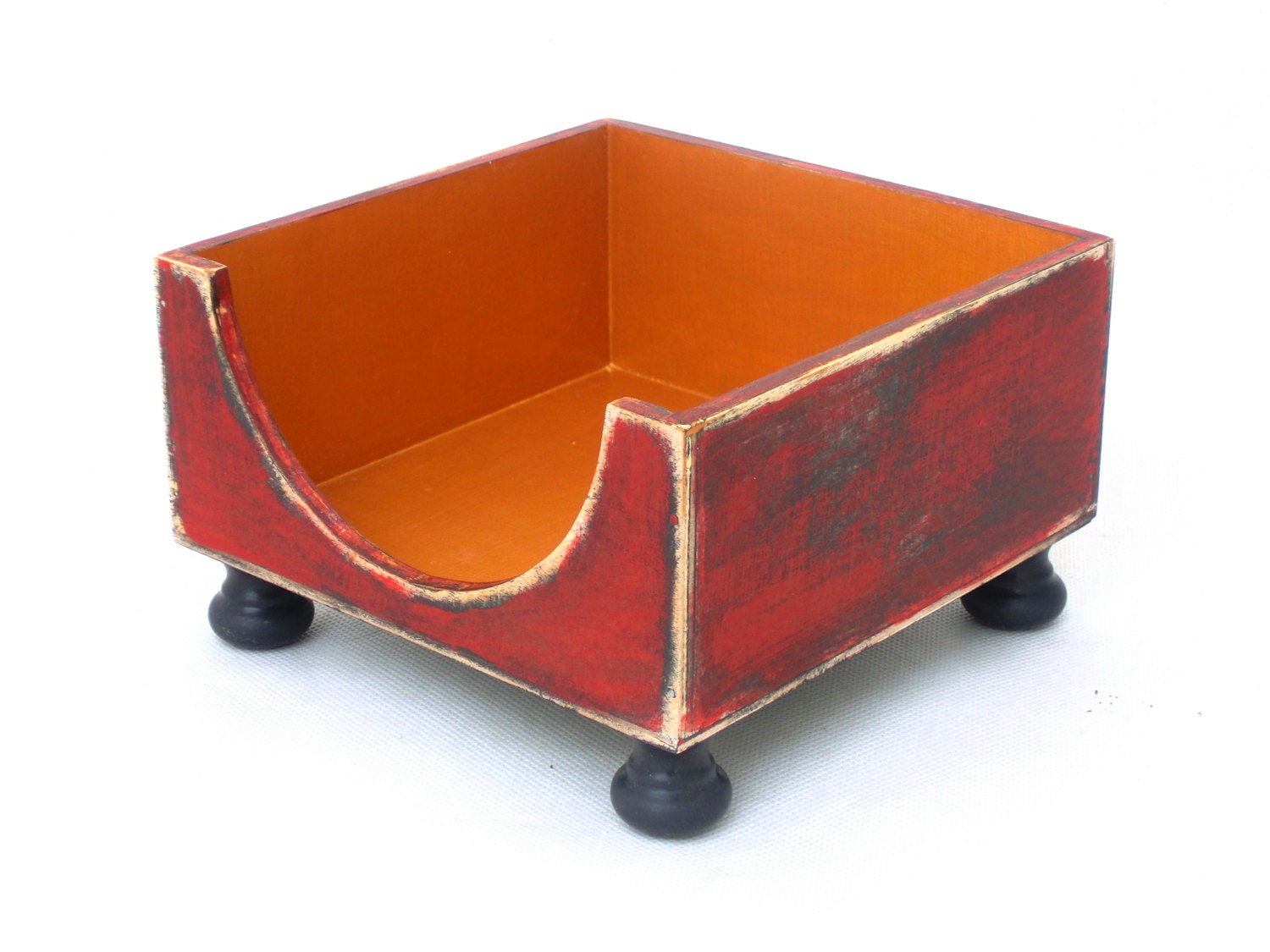 Napkin Holder Red Gold Rustic Style Wooden Box Cottage For Her Shabby Chic Home Table Decor Mothers Day Gift Napkin Holder Red Gold Rustic Style Wooden Box Cottage For Her Shabby Chic Home Table Decor Mothers Day Gift