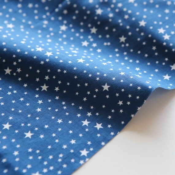 Yard Fabric The blue and white star cotton fabric 4th of