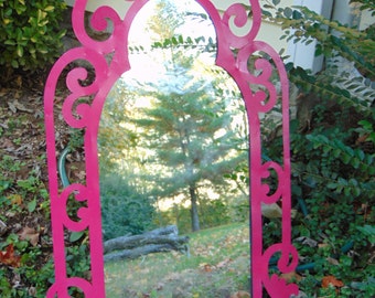 Pink Wall Mirror gothic wall mirror | etsy Pink Wall Mirror gothic wall mirror | etsy