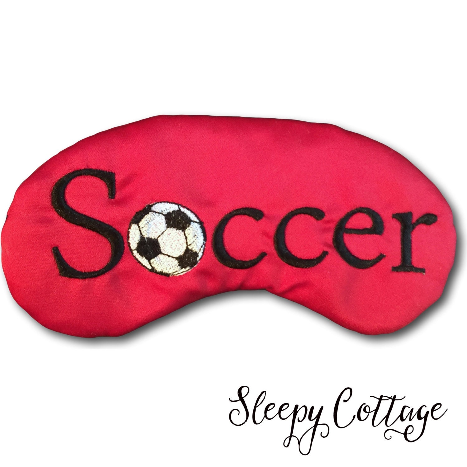 Soccer Sleep Mask Boys Sleeping Mask by TheSleepyCottage on Etsy