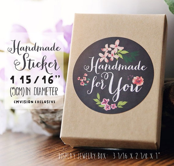 Handmade for You stickers Water Resistant Matte Lamination