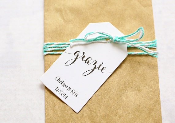 Wedding Favor Tag Grazie Thank You In Italian Bridal By IDoTags wedding-favor-tag-grazie-thank-you-in-italian-bridal-by-idotags