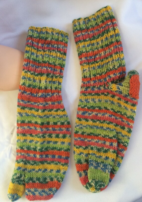 Items similar to Flip Flop Socks Knit Flip Flop Socks Knit Socks Hand