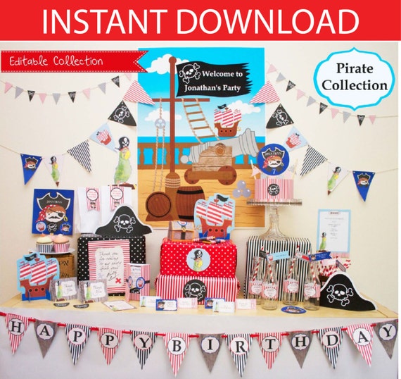 Pirate Party Printable Mega Set Il_570xn