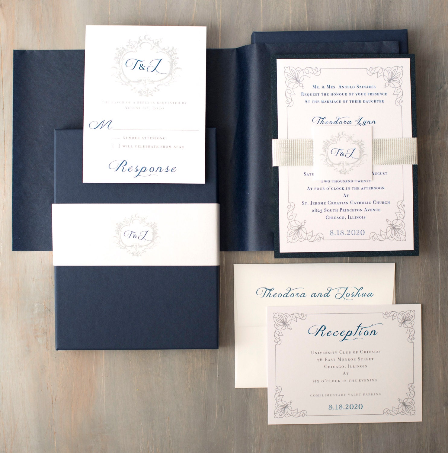 Elegant Boxed Wedding Invitations 3