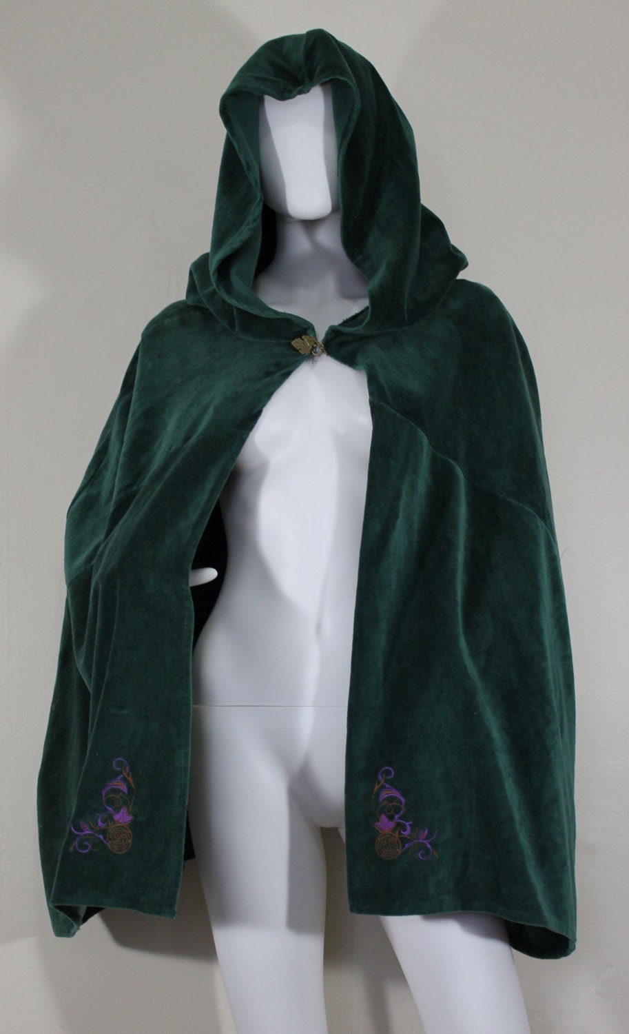 Velvet Embroidered Half-Cloak ON SALE