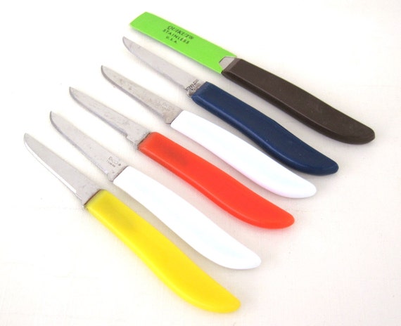 6 Small Paring Knives 2 Ekco 1 Quikut 3 by LaurasLastDitch on Etsy