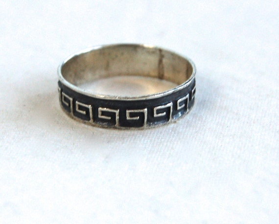 Sterling Silver Unisex Ring Mexican Wedding by AdobeHouseVintage