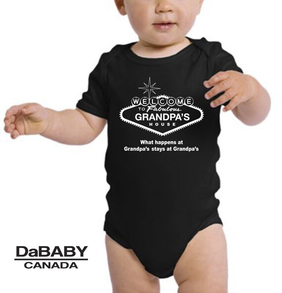 Funny Baby Grandpa Onesie Bodysuit Gender Neutral One by DaBABY