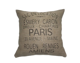 French Country Esmery Caron Grain Sack Pillow
