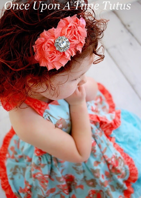 wholesale coral baby headband shabby flower headband hair coral shabby flower headband shade photo prop wholesale coral baby headband shabby flower headband hair coral shabby flower headband shade photo prop