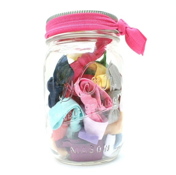 Hair Tie Gift in a Jar 30 BEST SELLER Southern by PreppyPieces