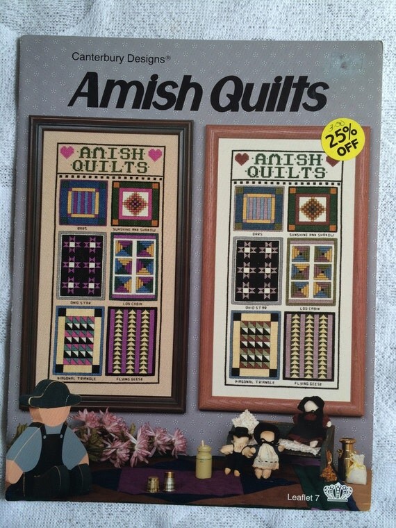 Amish Quilts Counted Cross Stitch Pattern Chart 7 By