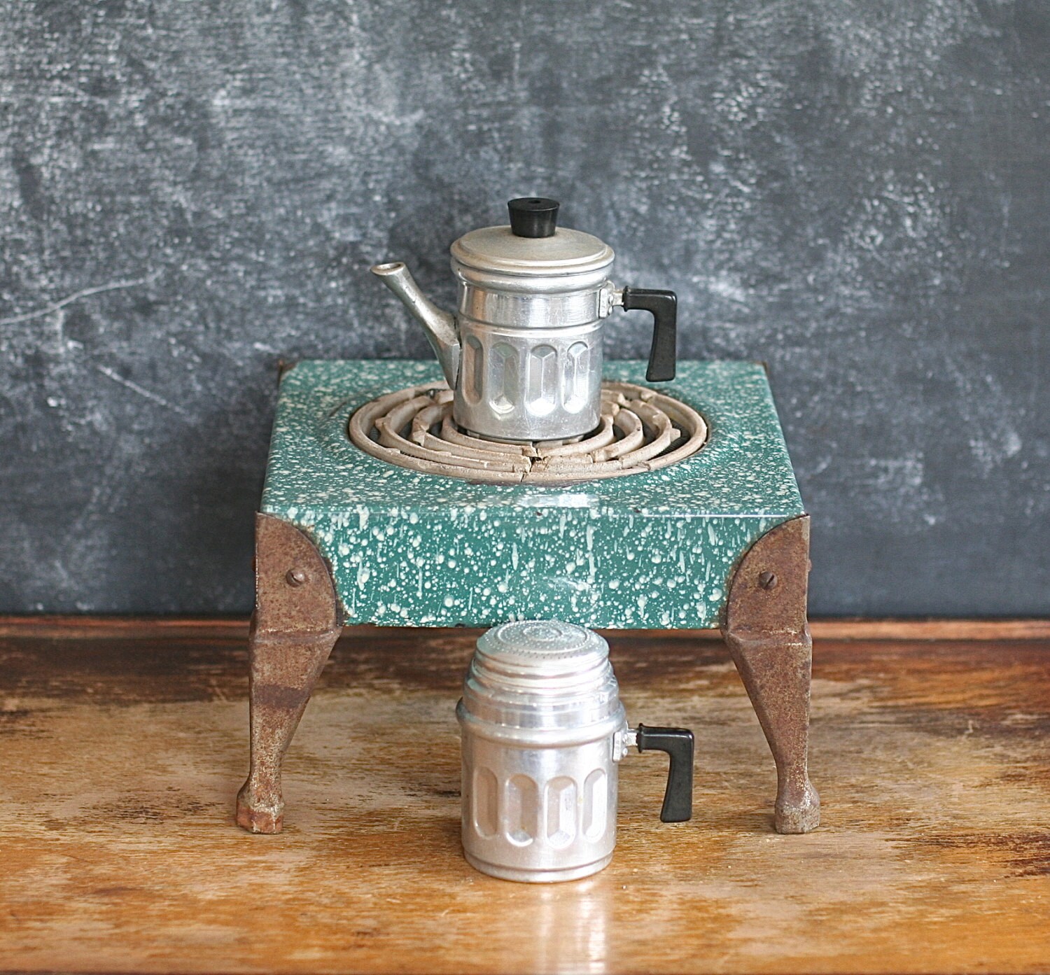 Vintage Eterna Aluminum Neapolitan Coffee Espresso Maker No.