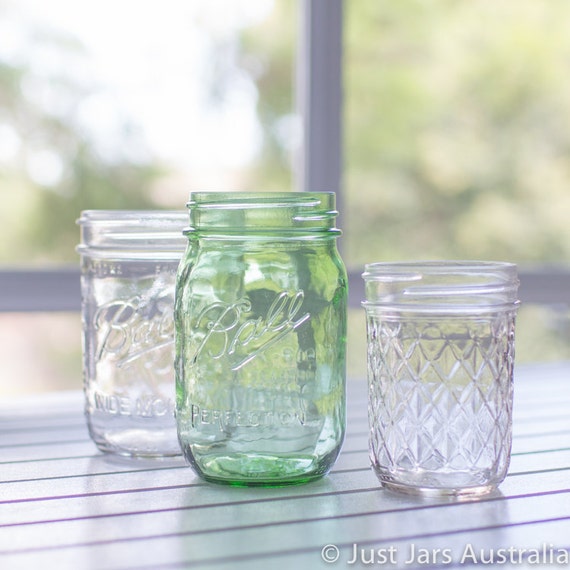 Bulk mixed pack 36 Ball Mason jars with lids by JustJarsAustralia