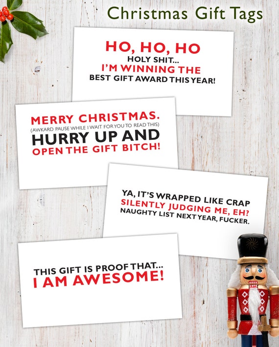 Funny Christmas Gift Tags