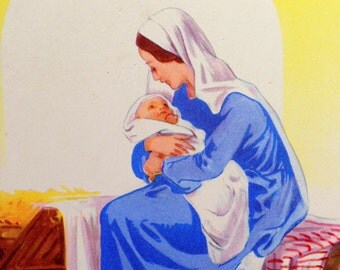 1960s CHRISTMAS Nativity BUNDLE of Fourteen PRINTS Detsash Scrapbooking