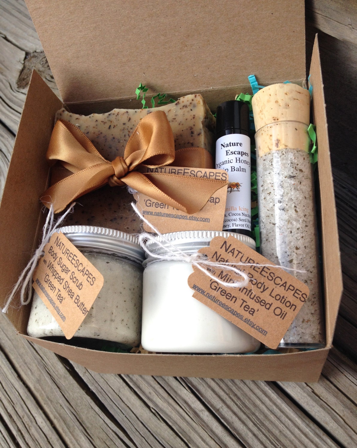 Green Tea Spa Gift Set Mother's Day Gift Bath Set Soap