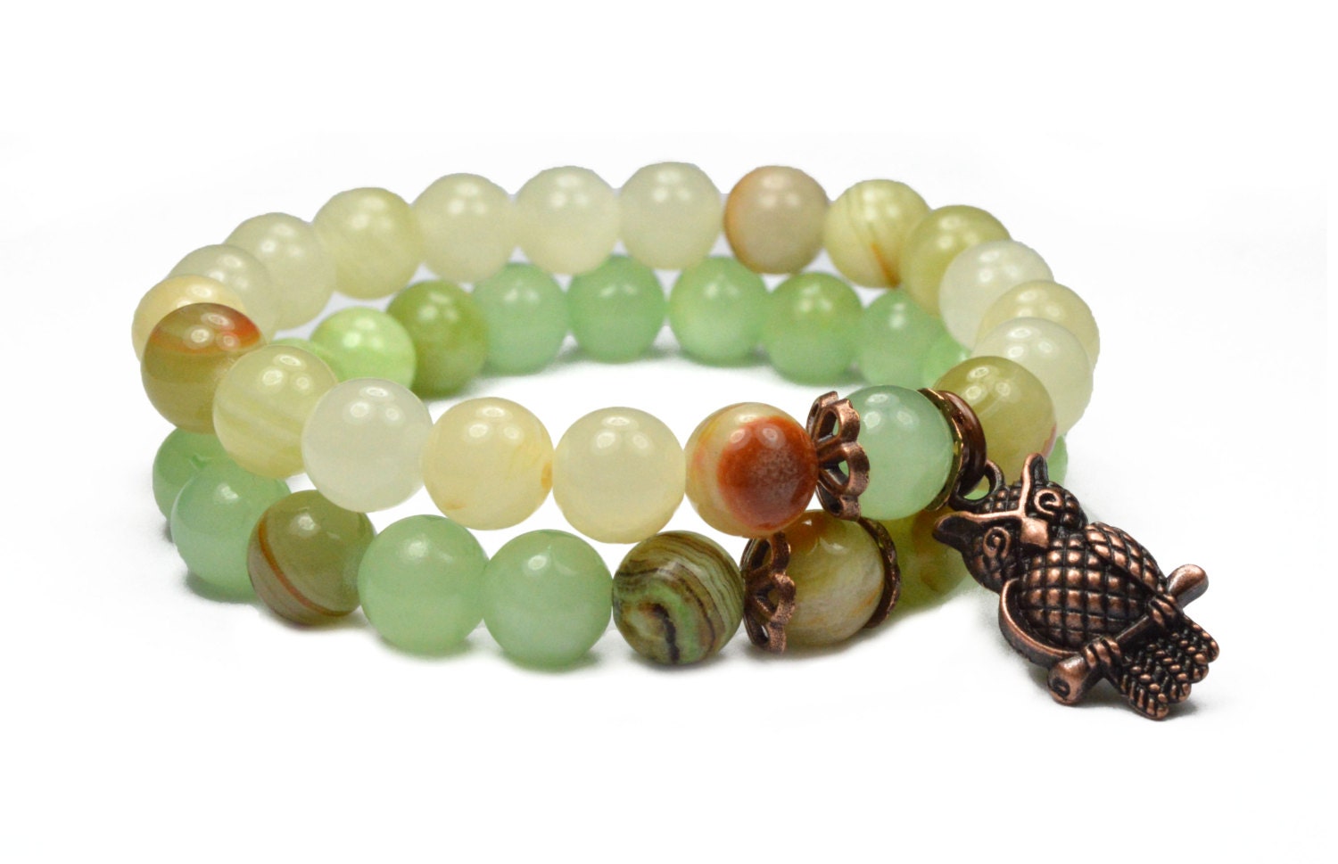 Rare Green Onyx and Yellow Onyx Gemstone by iyildiz on Etsy