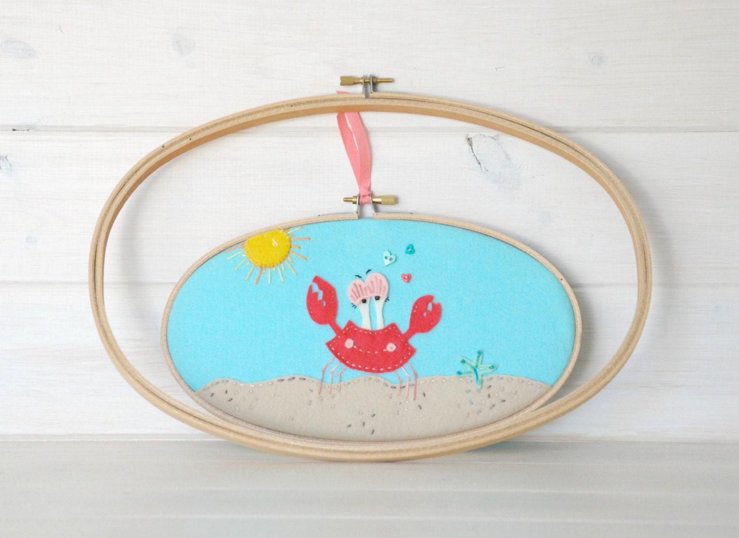 2Pack or 3pack Wooden Embroidery Oval Hoop Embroidery